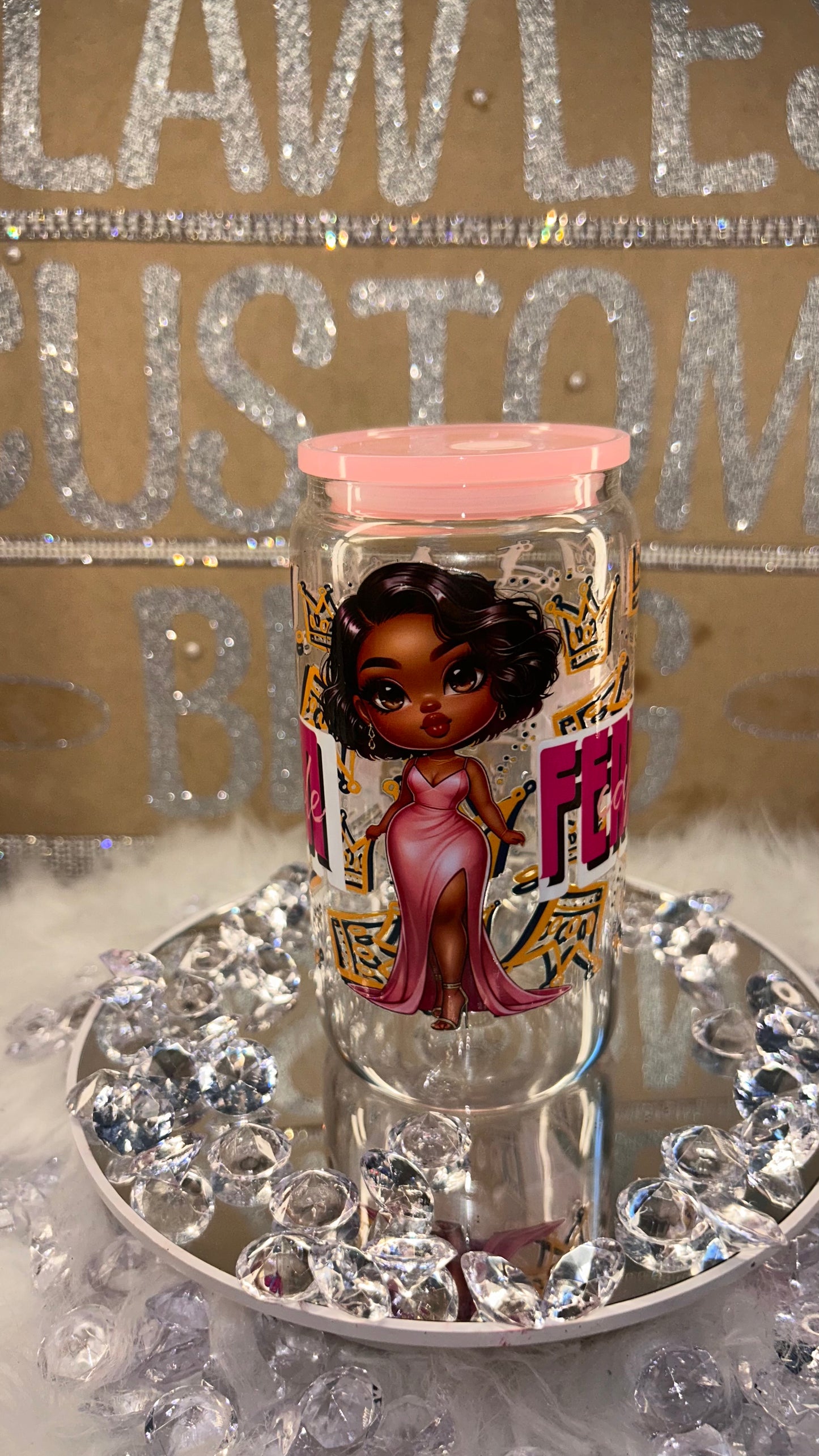 I am Fearless Glass Can