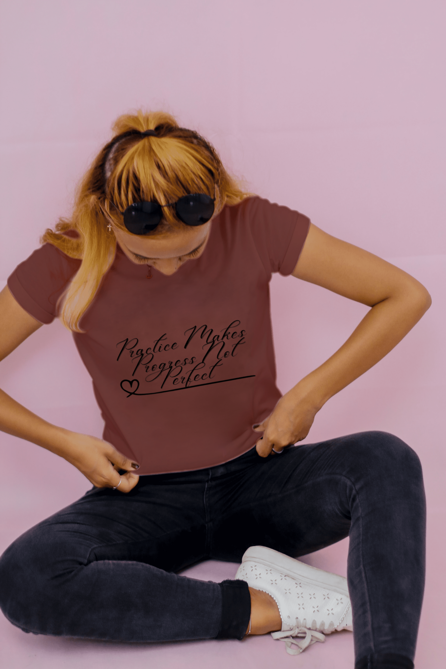 Practice makes progress not perfect T shirt