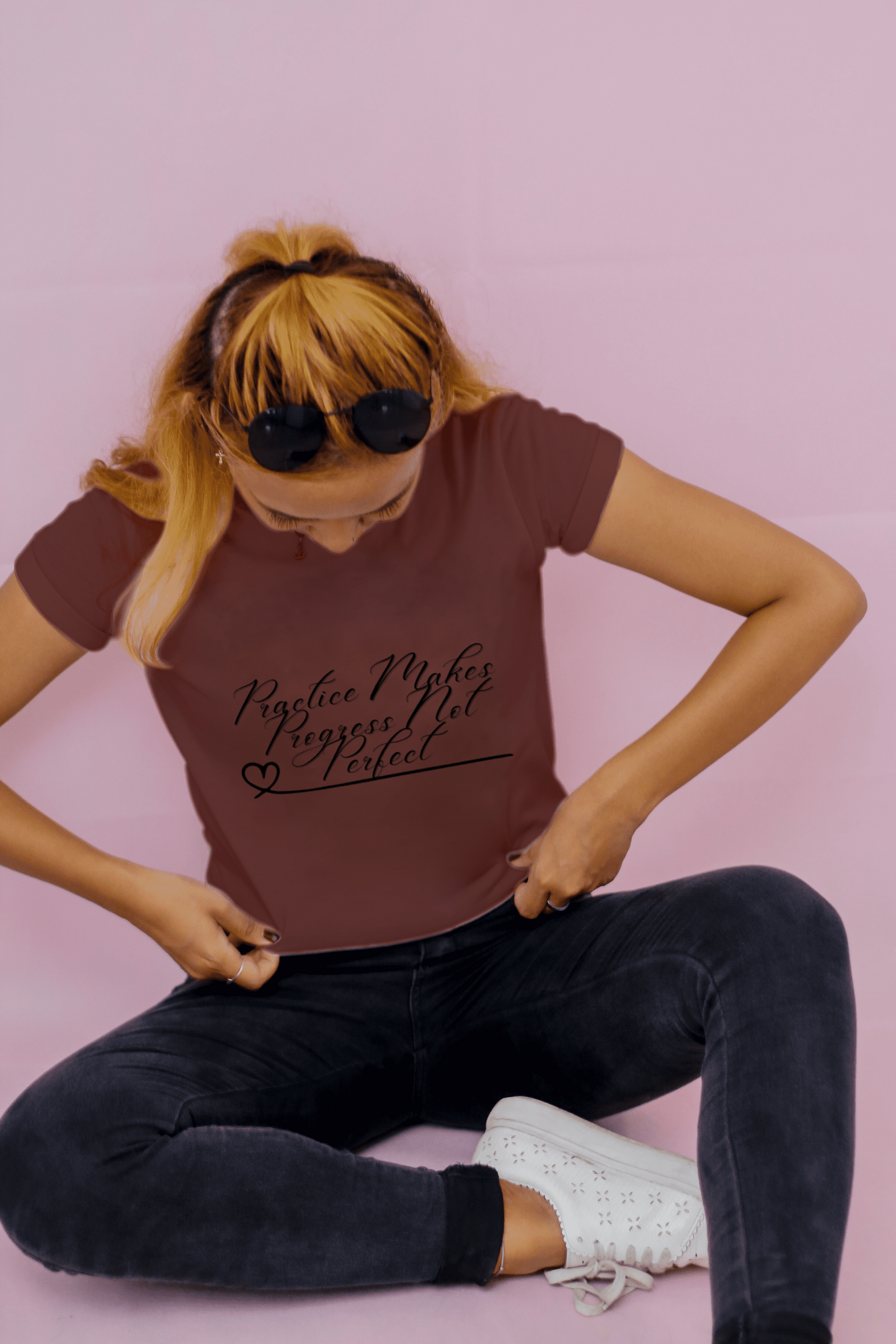 Practice makes progress not perfect T shirt