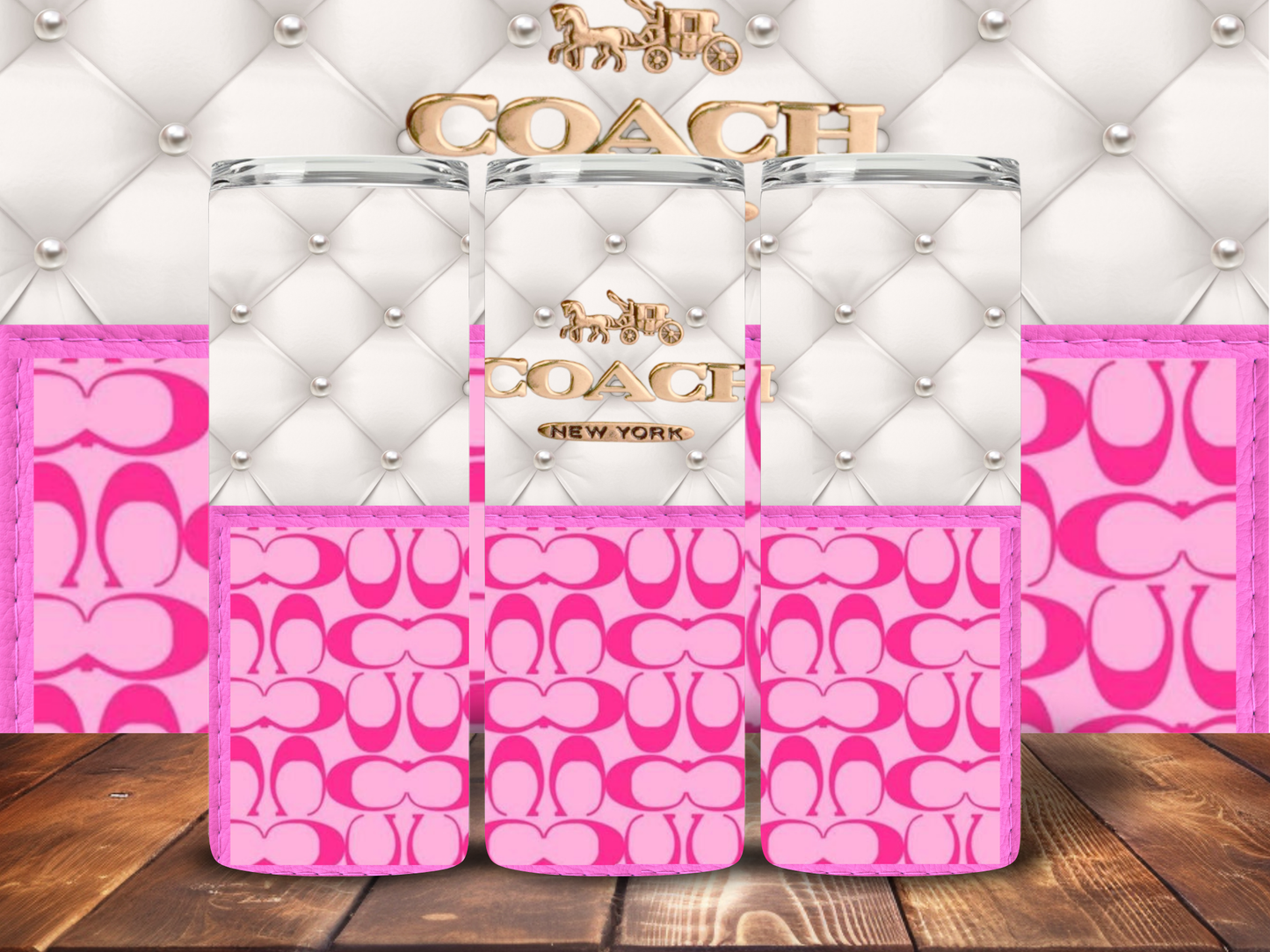 Pink & White Coach