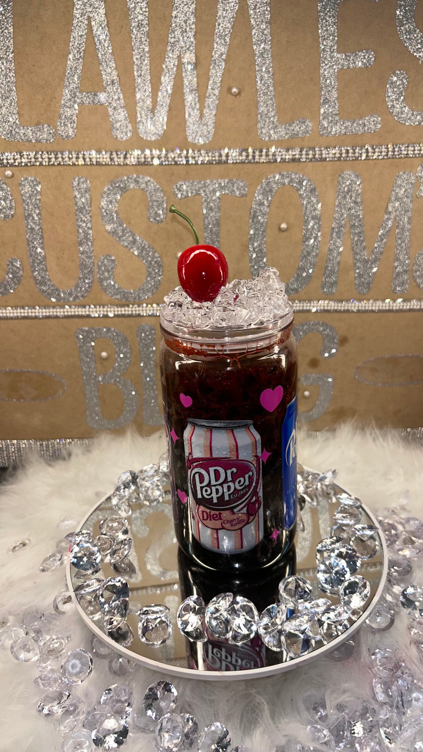 Dr Pepper Snow Globe Tumbler