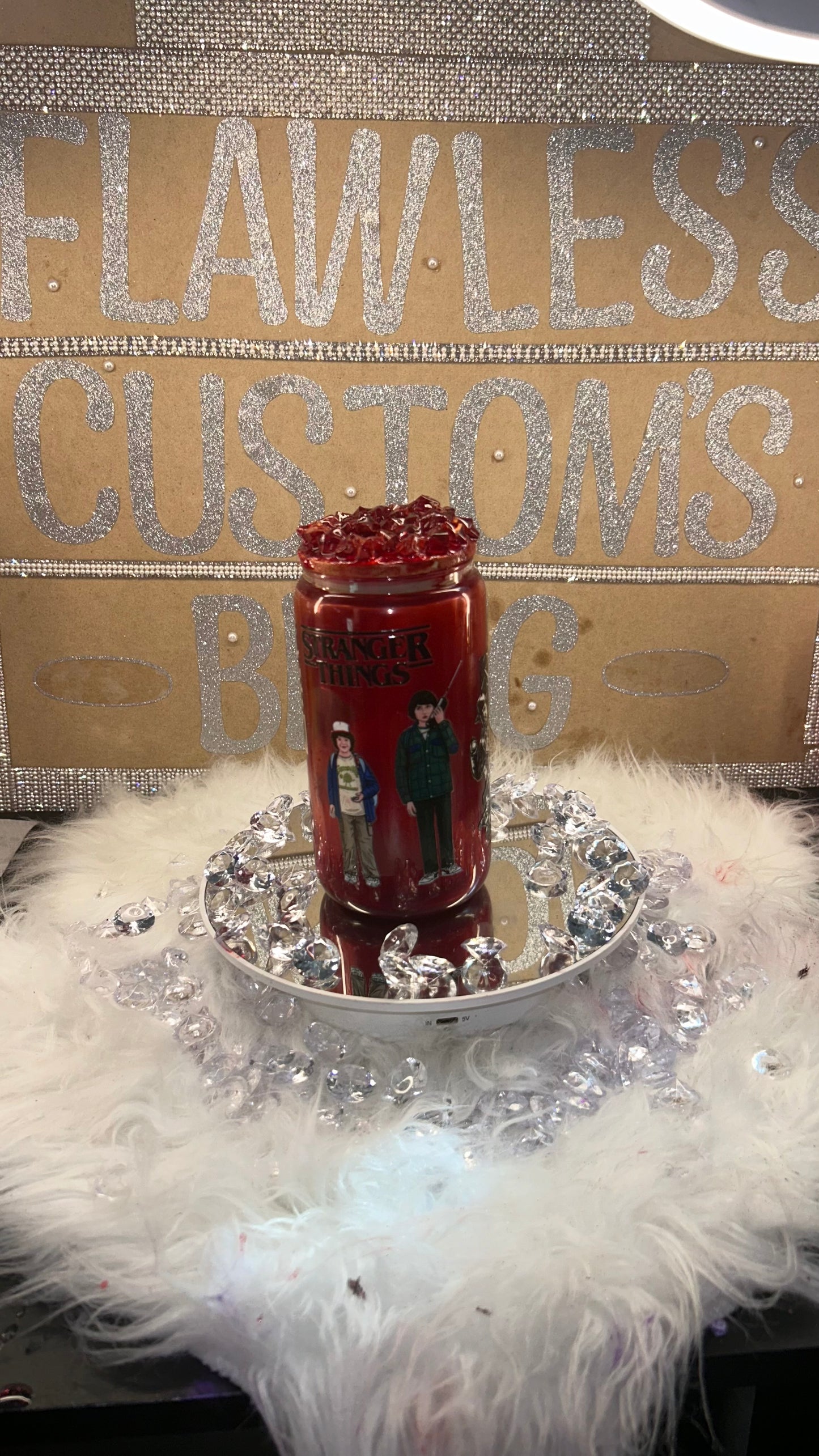 Stranger Things Snow Globe Tumbler