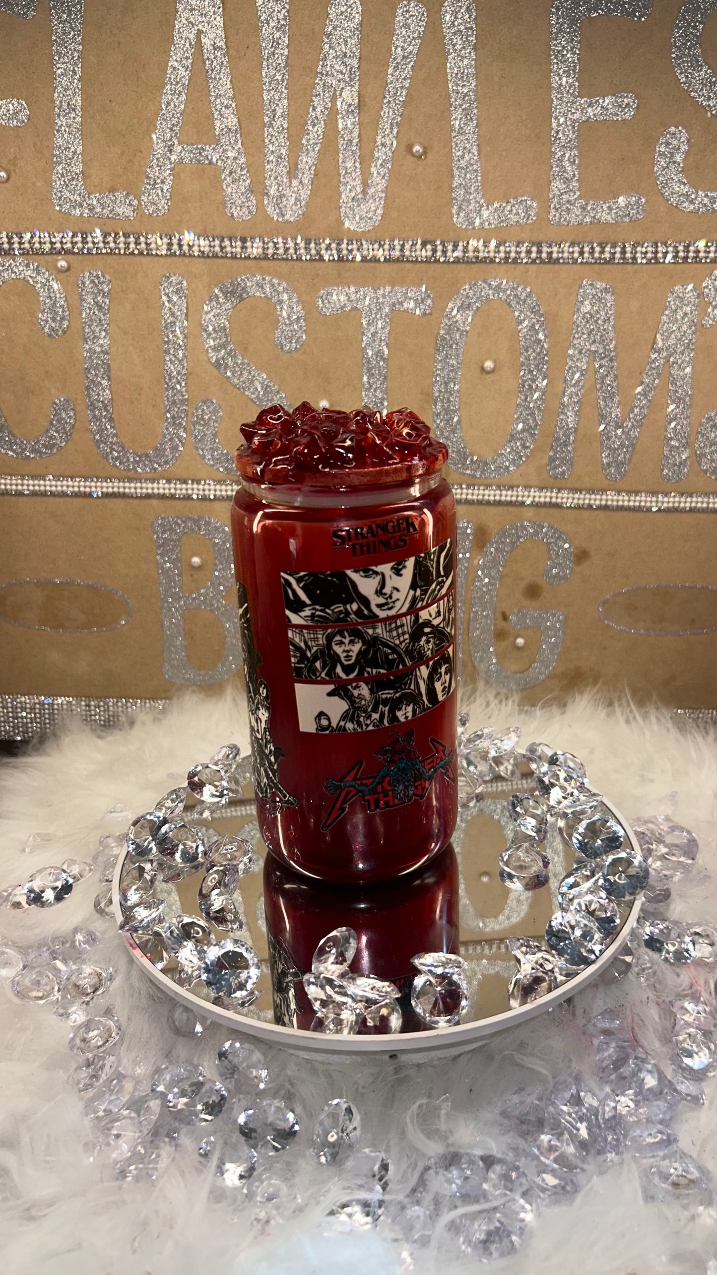 Stranger Things Snow Globe Tumbler