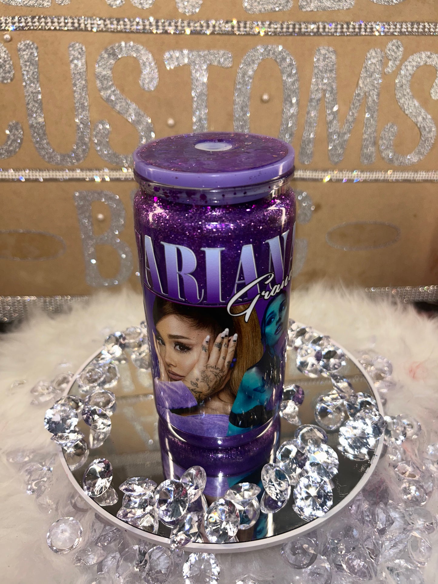 Arianna Grande Snow Globe Tumbler