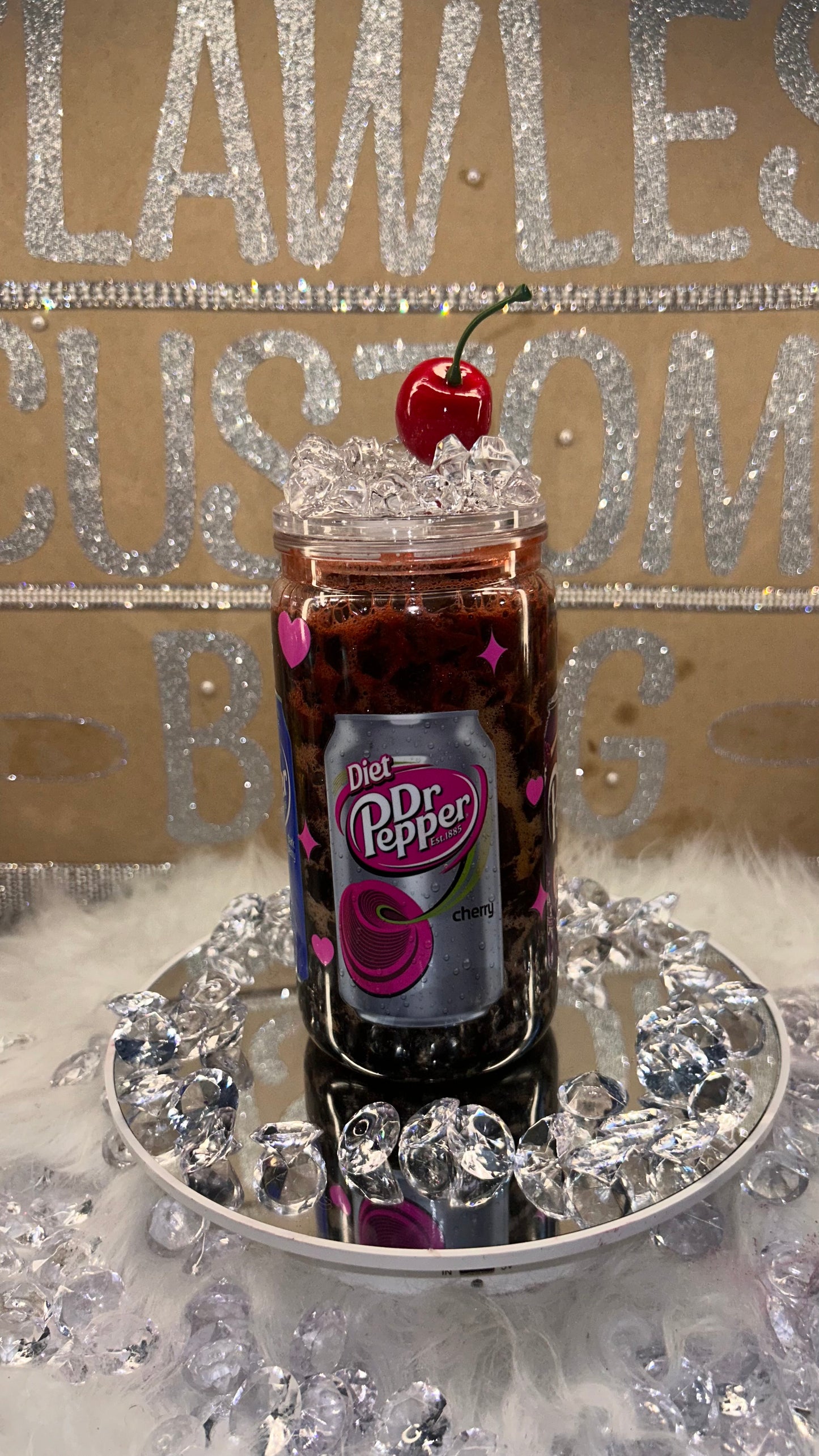 Dr Pepper Snow Globe Tumbler