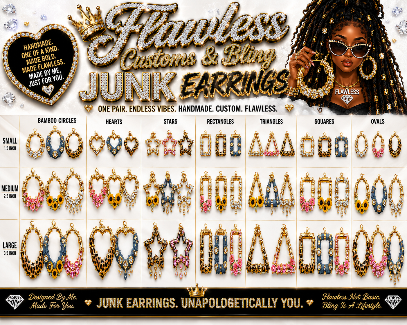 Bamboo Junk Earrings