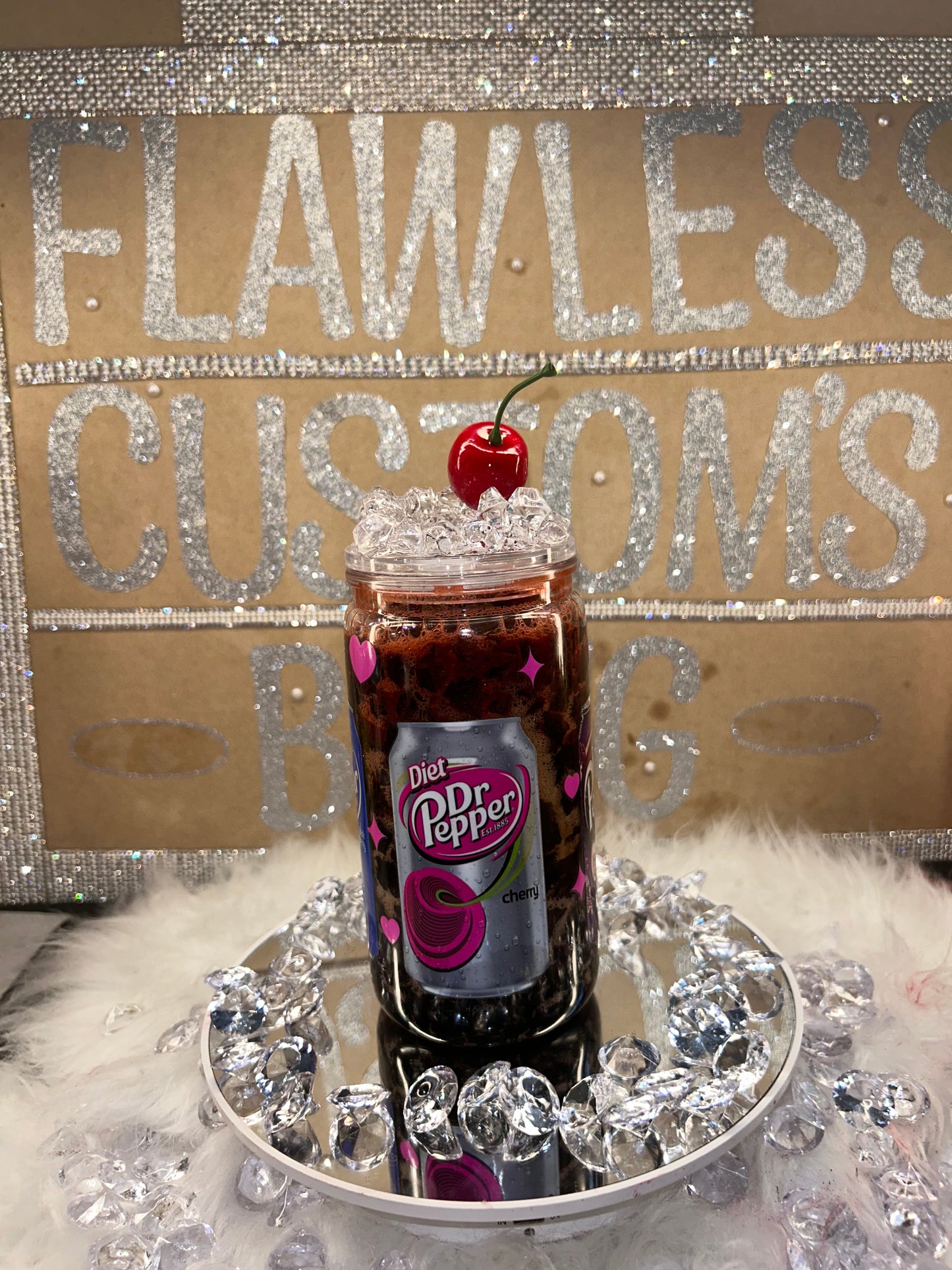 Dr Pepper Snow Globe Tumbler