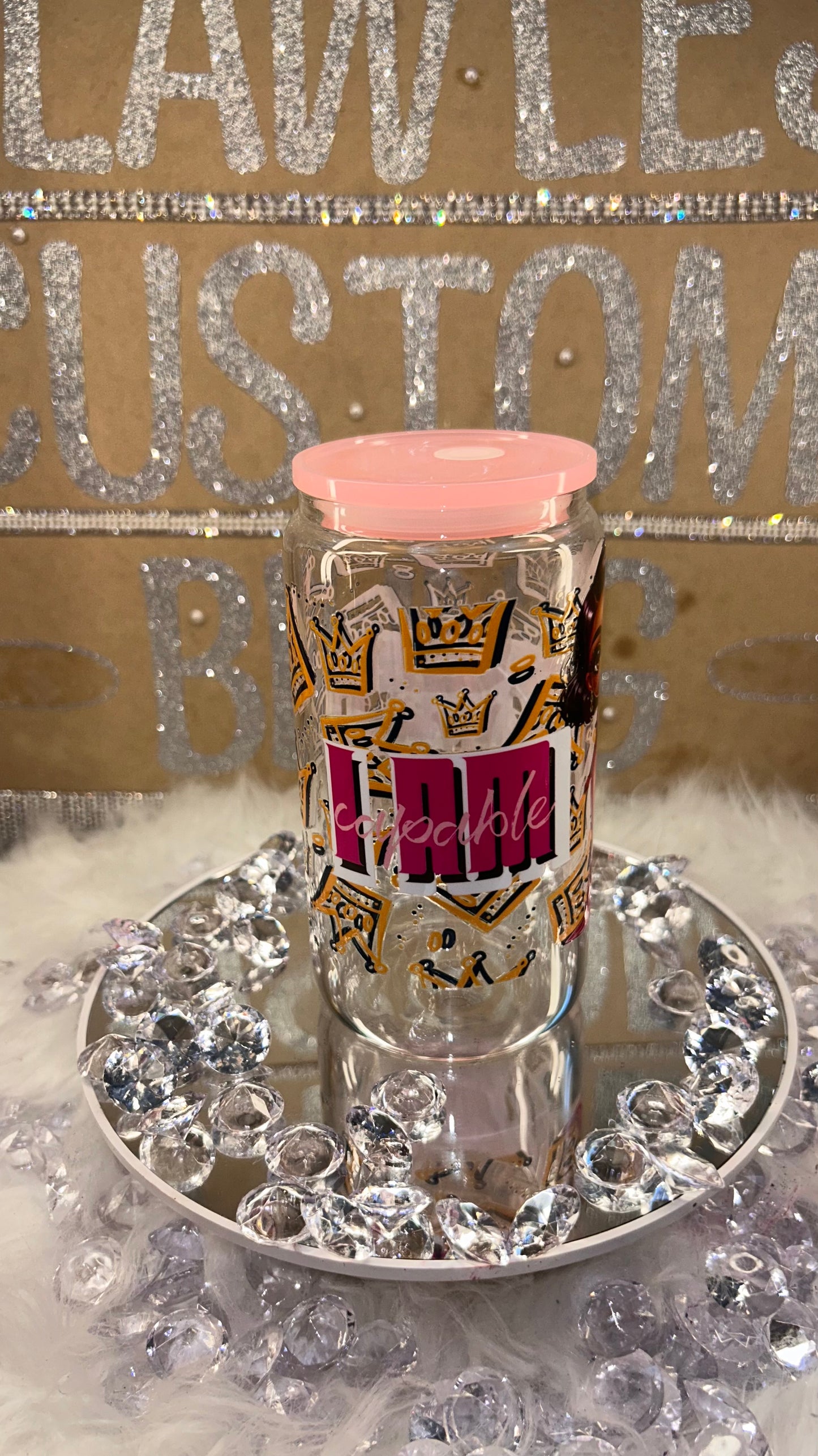 I am Fearless Glass Can