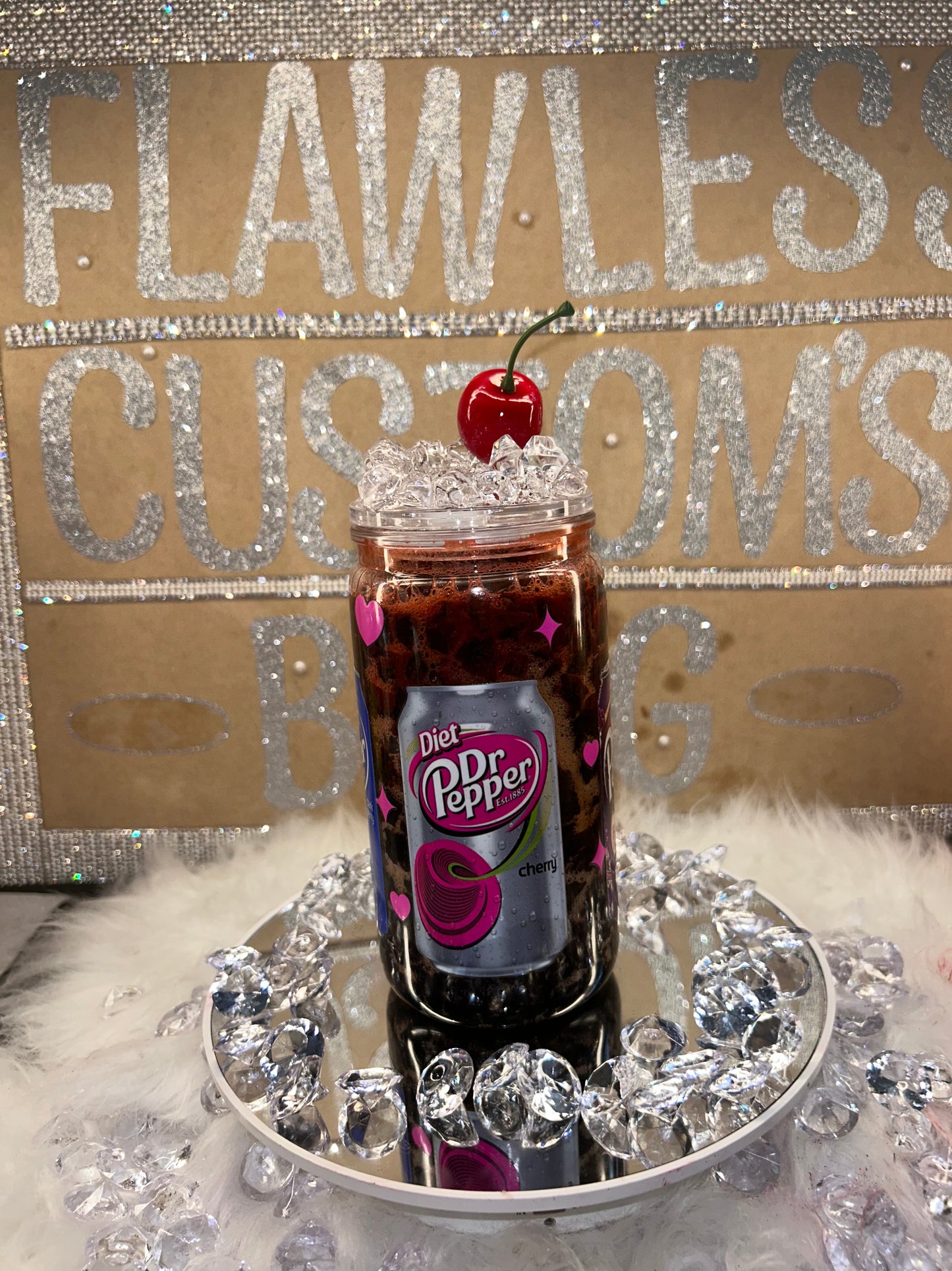 Dr Pepper Snow Globe Tumbler