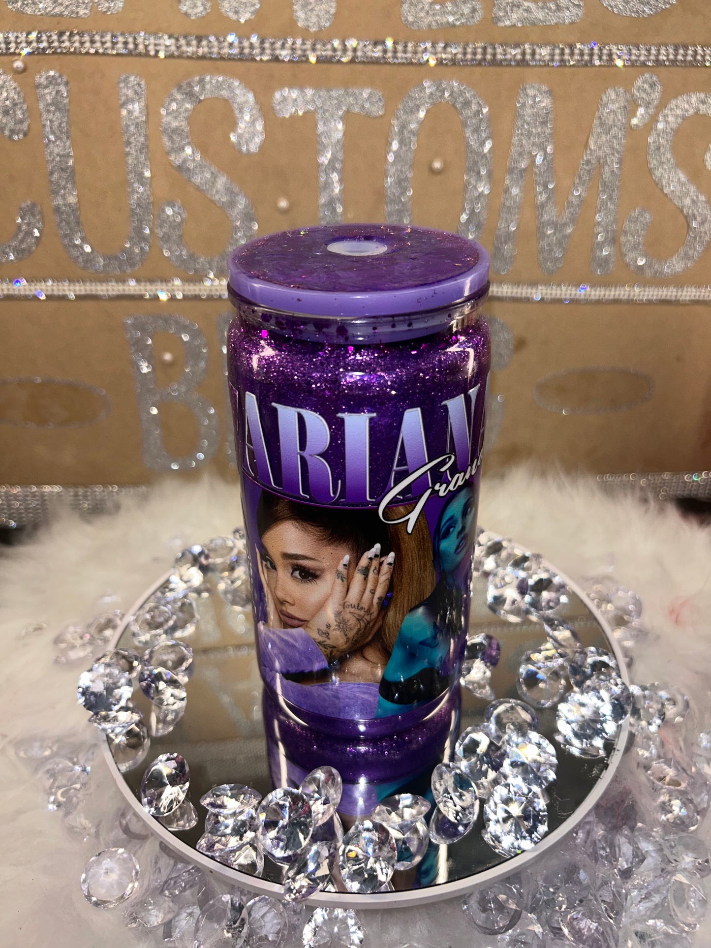Arianna Grande Snow Globe Tumbler