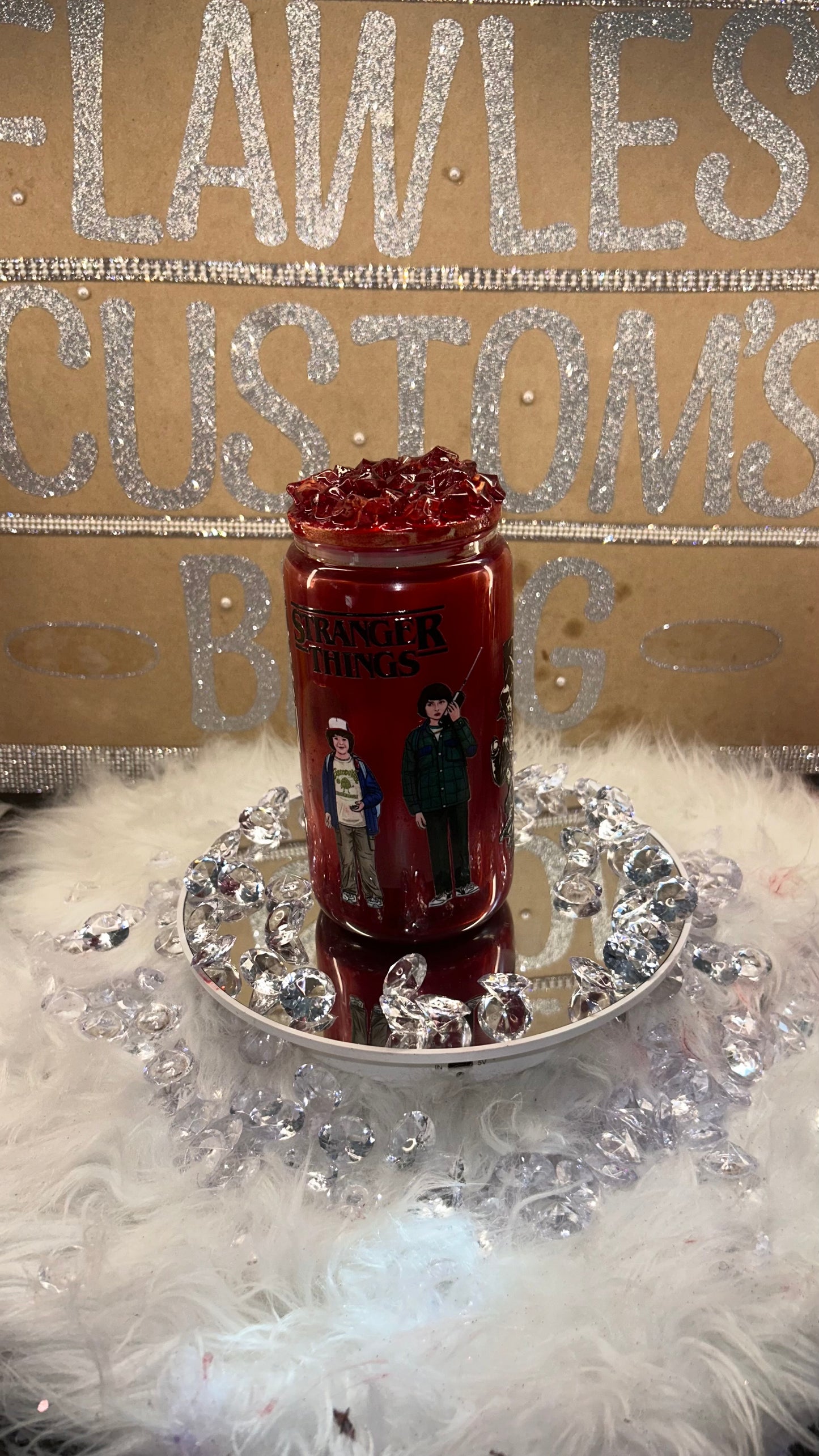 Stranger Things Snow Globe Tumbler