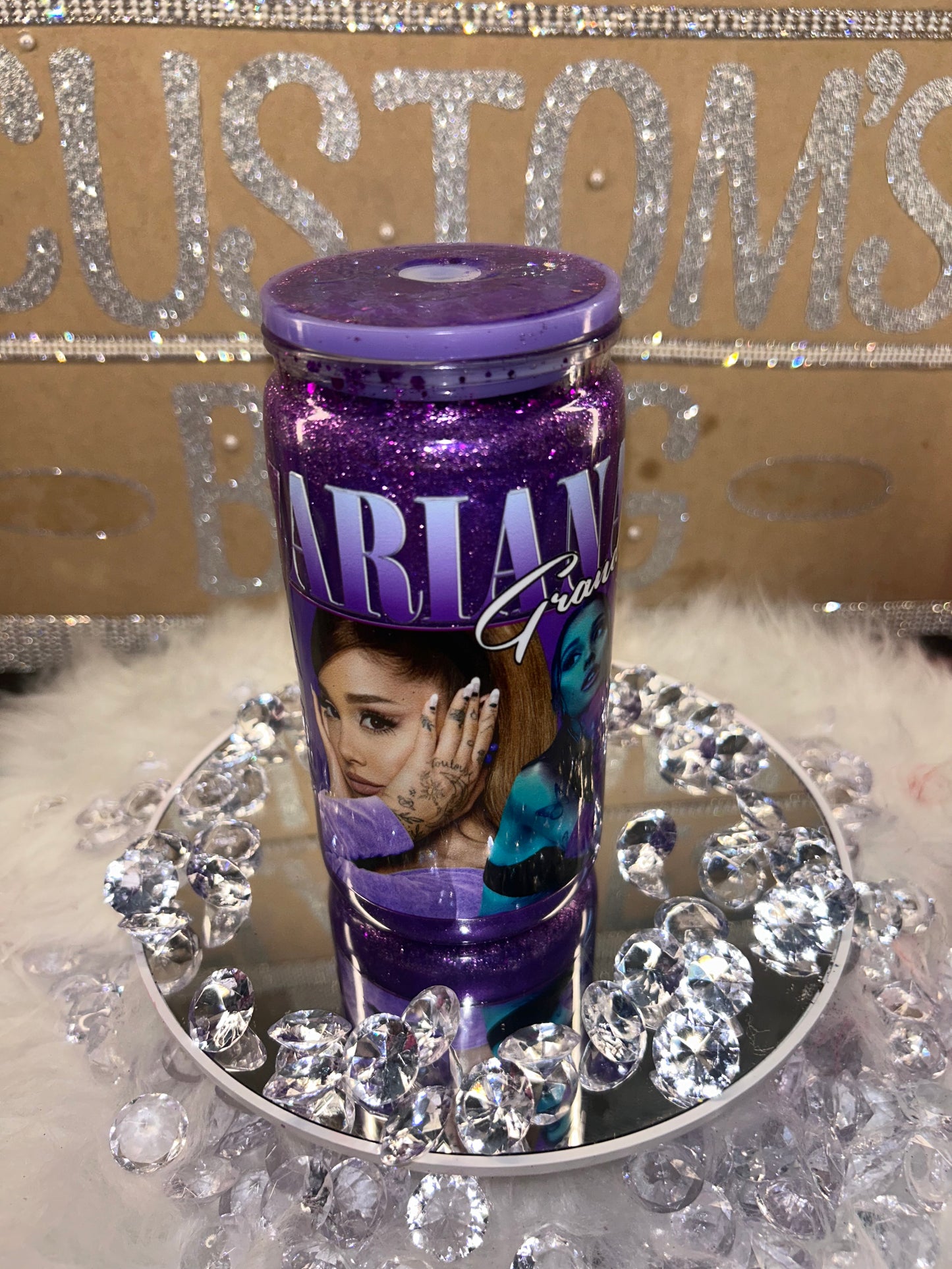 Arianna Grande Snow Globe Tumbler