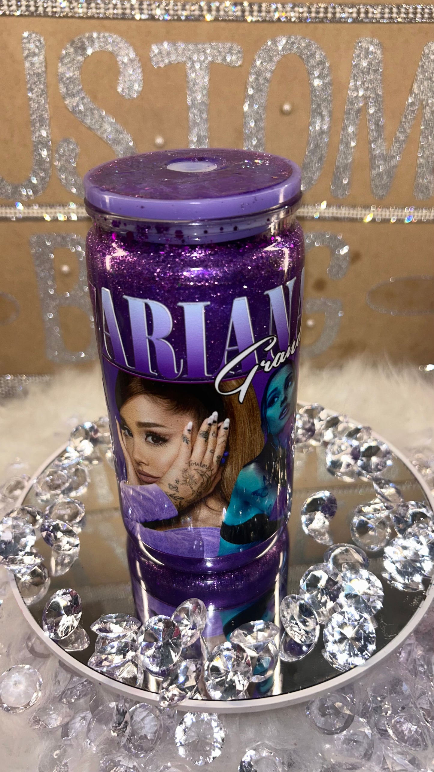 Arianna Grande Snow Globe Tumbler