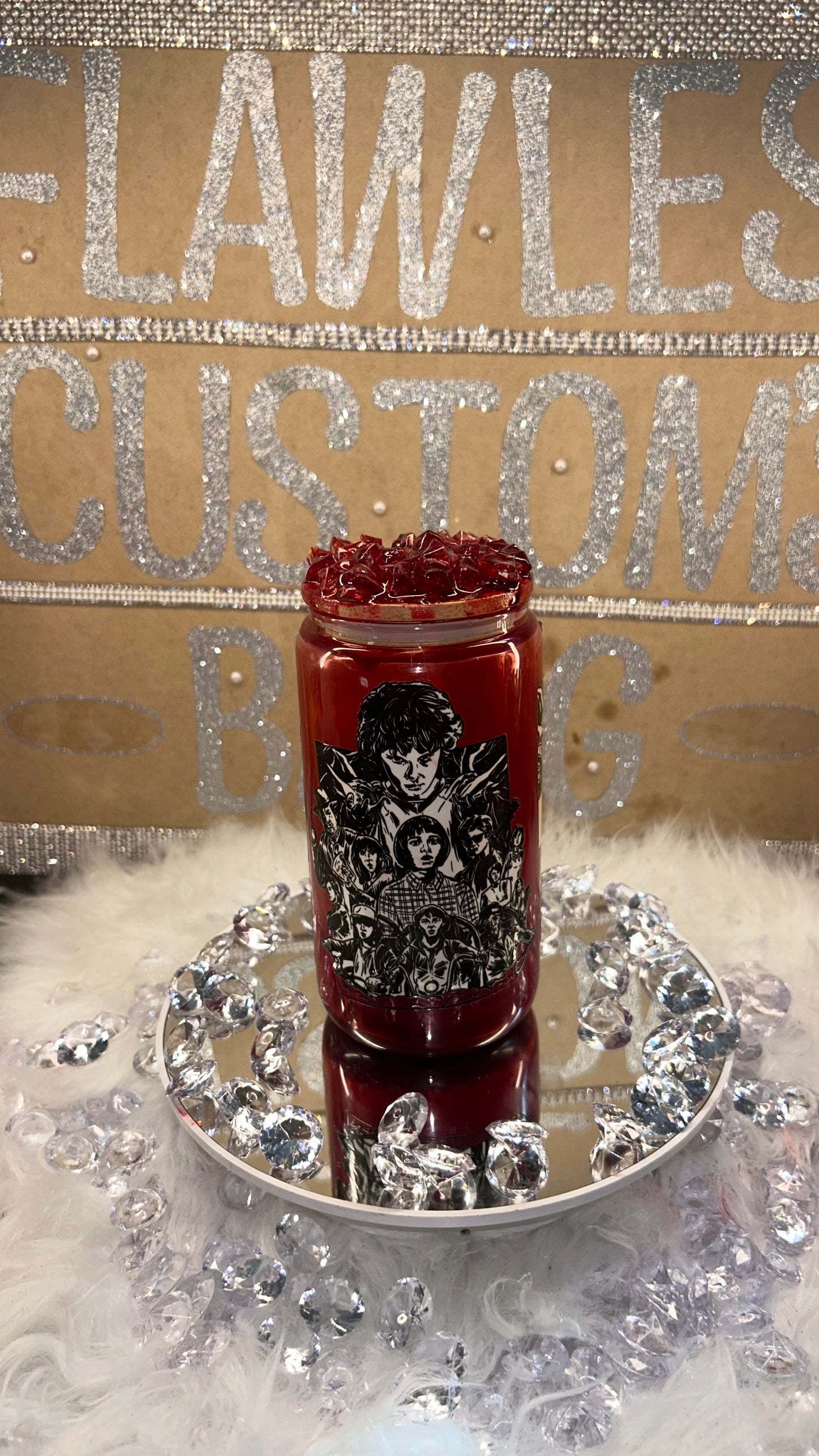 Stranger Things Snow Globe Tumbler