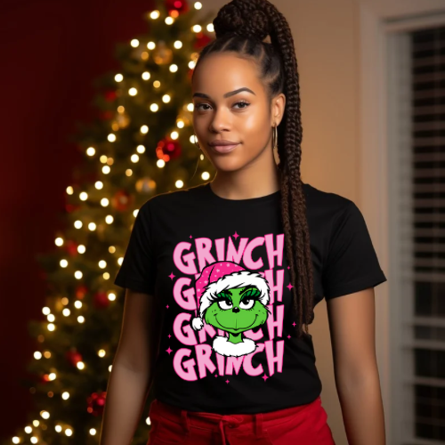Pink grinch grinch grinch T shirt