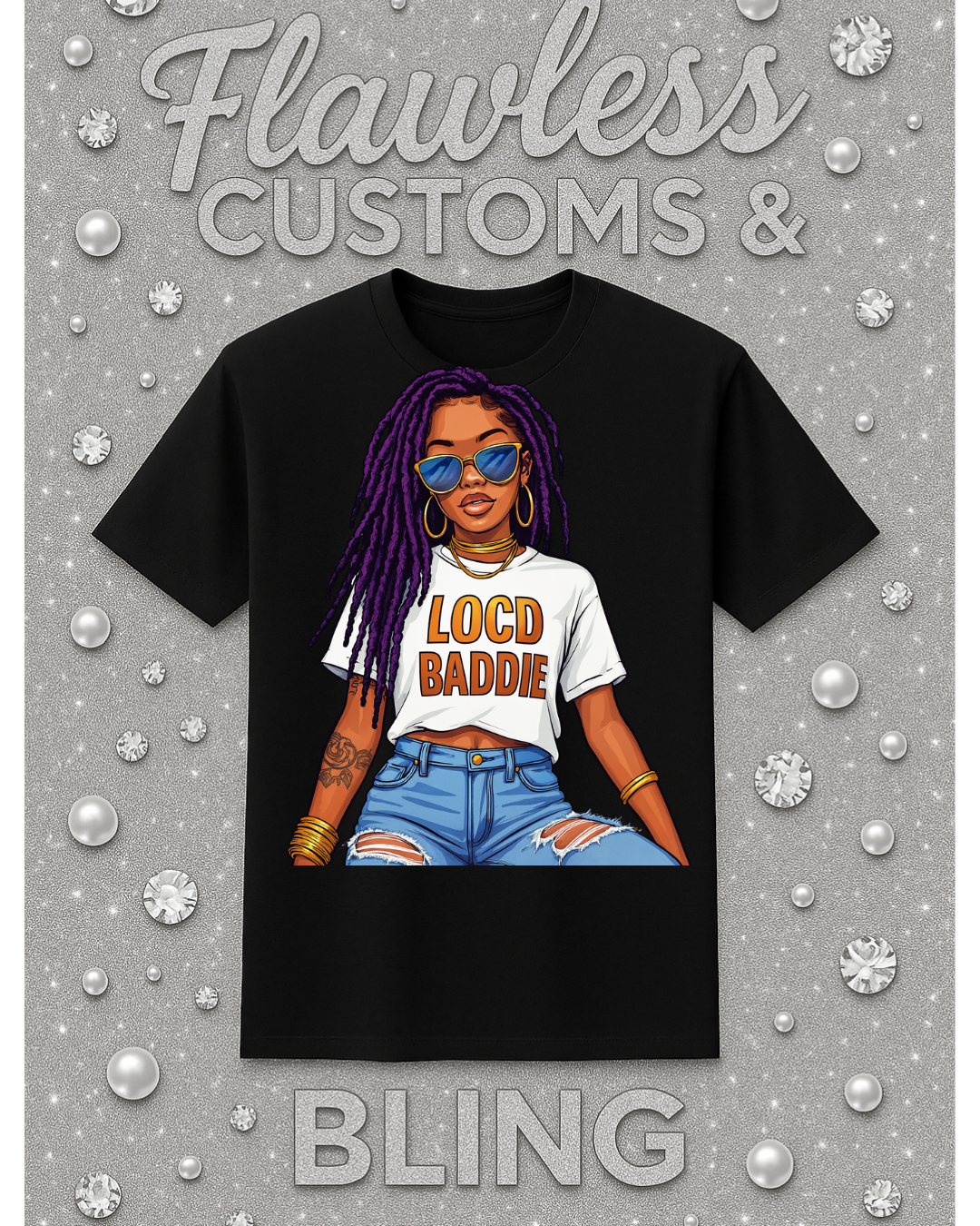 Locd baddie graphic tee