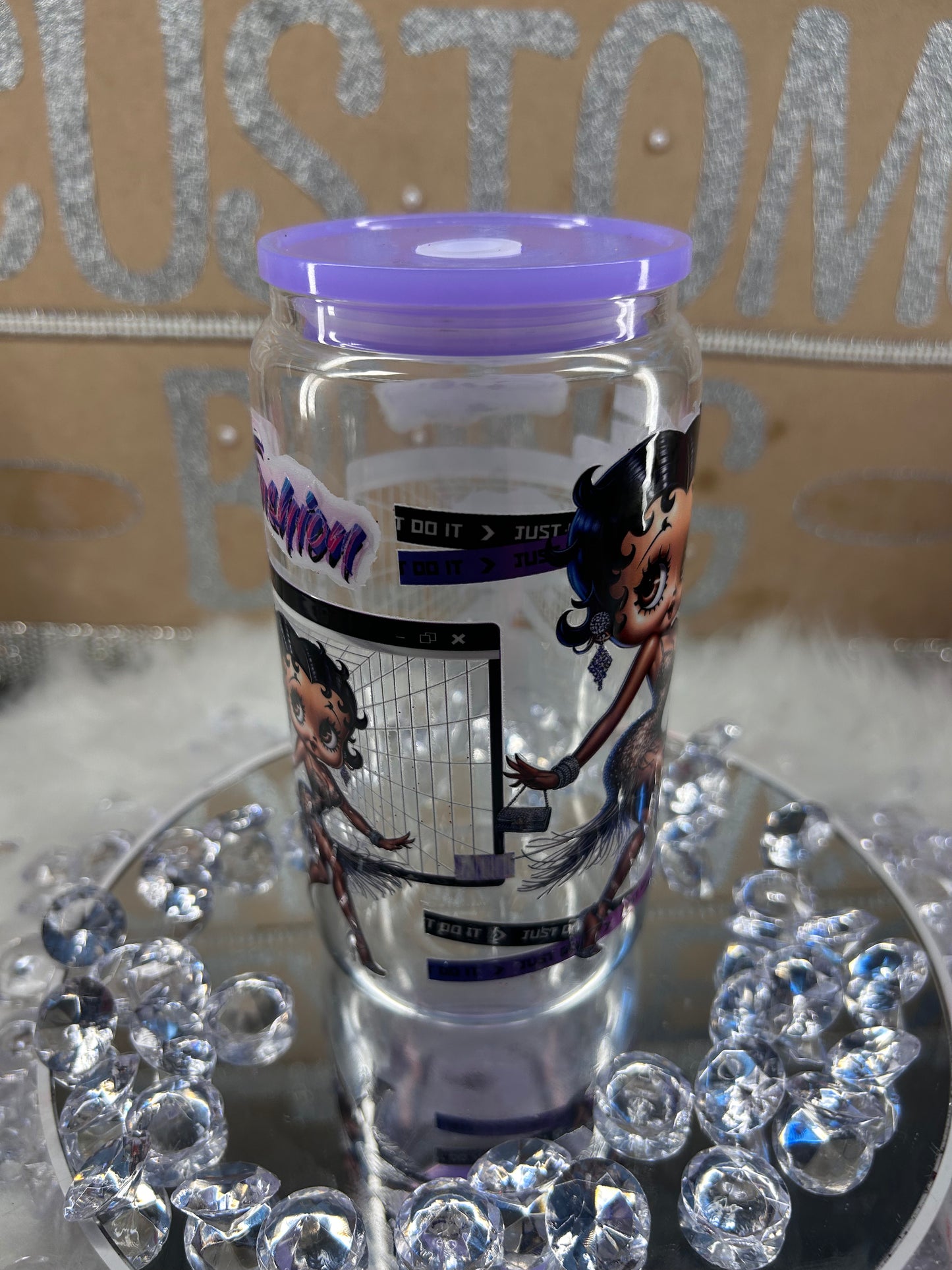 Betty Boop fashion Glass Can