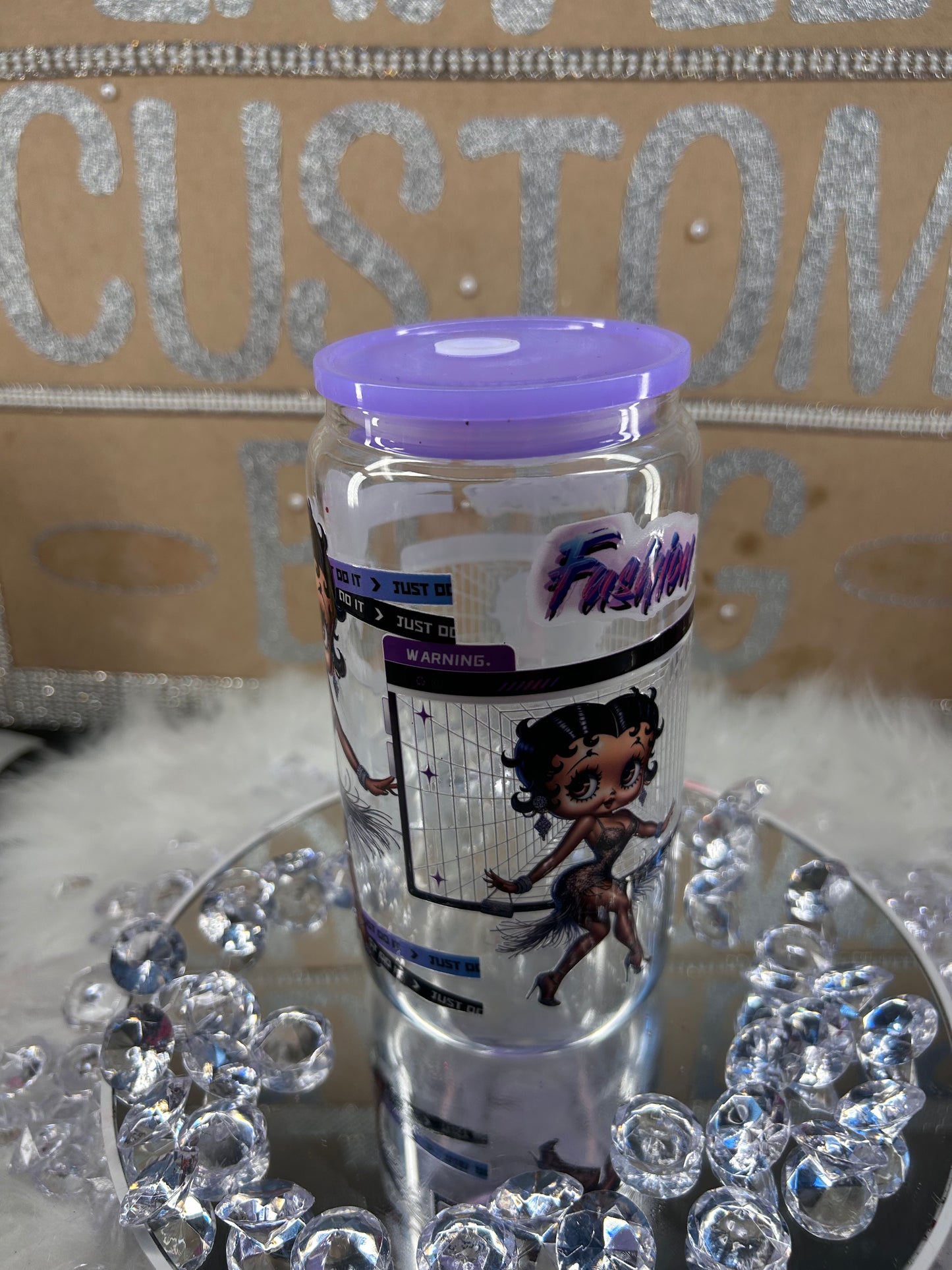 Betty Boop fashion Glass Can