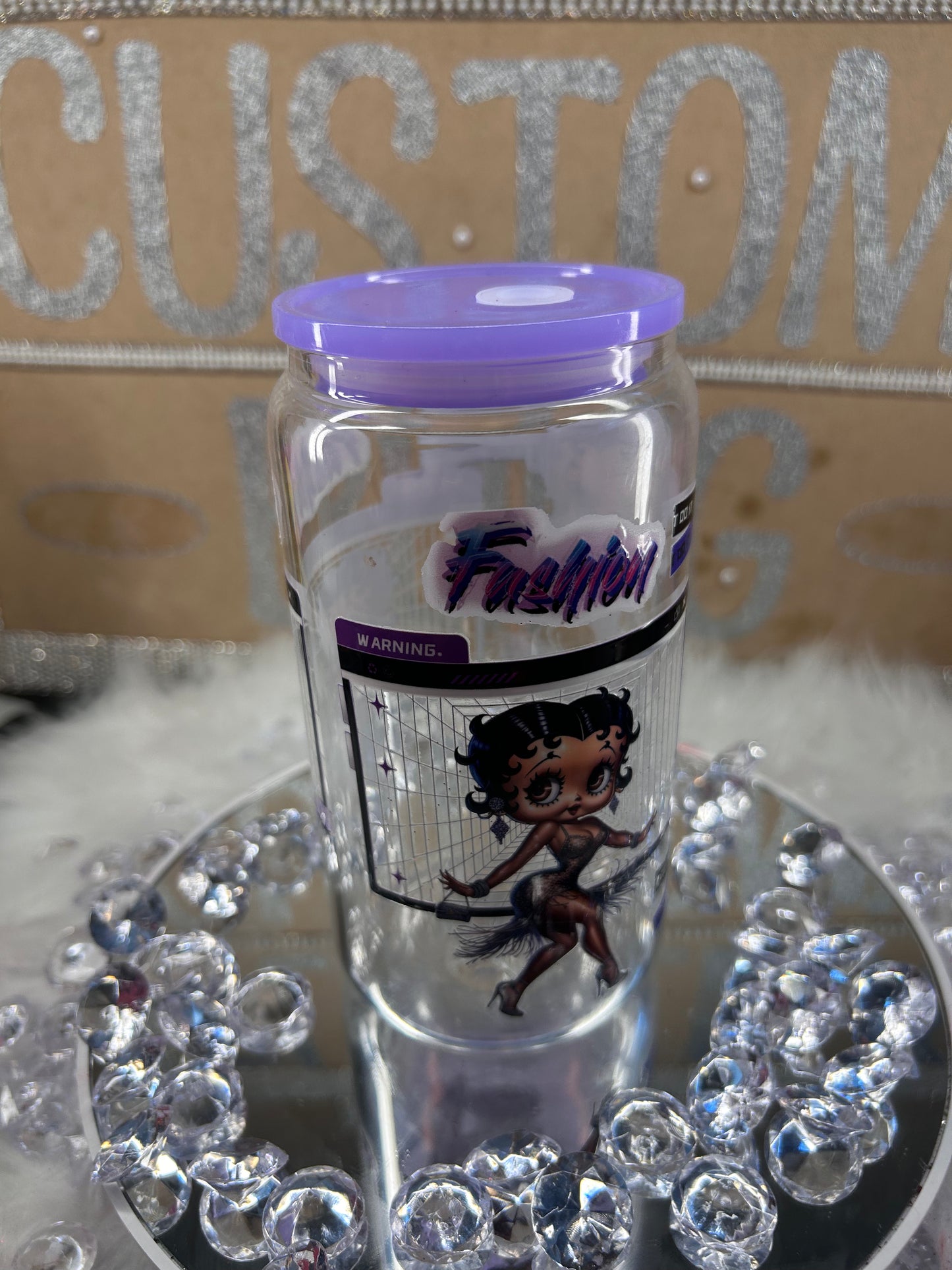 Betty Boop fashion Glass Can