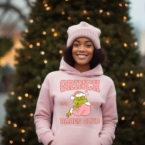 Grinch Babes club Hoodie