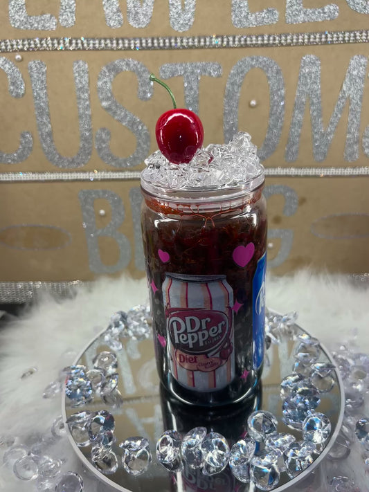 Dr Pepper Snow Globe Tumbler