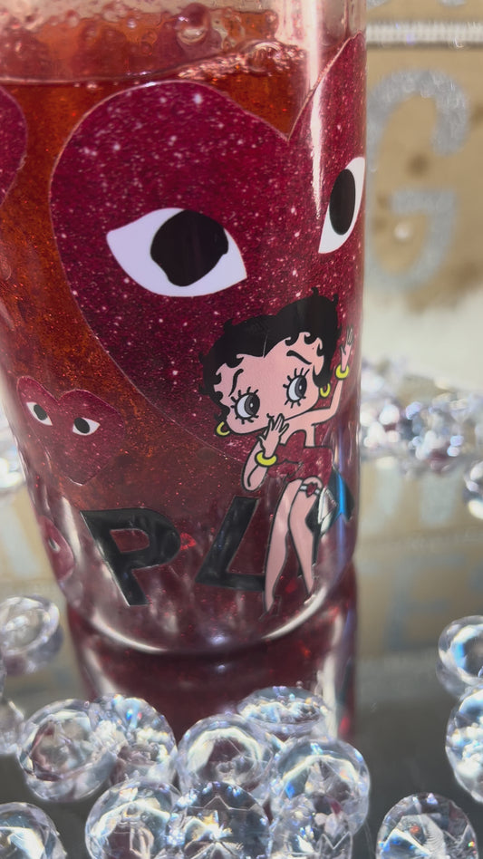Betty Boop Play Heart Glass Can